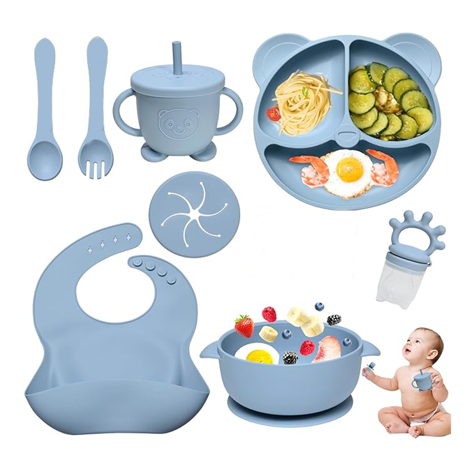 Kit assiette en silicone